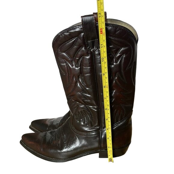 Cowboy Western Leather Boots Genuine Goodyear Welt, Canada, Women's 10.5 E - Picture 15 of 16